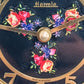 Klassische Hermle Jahres Uhr Elegantes Blumendesign