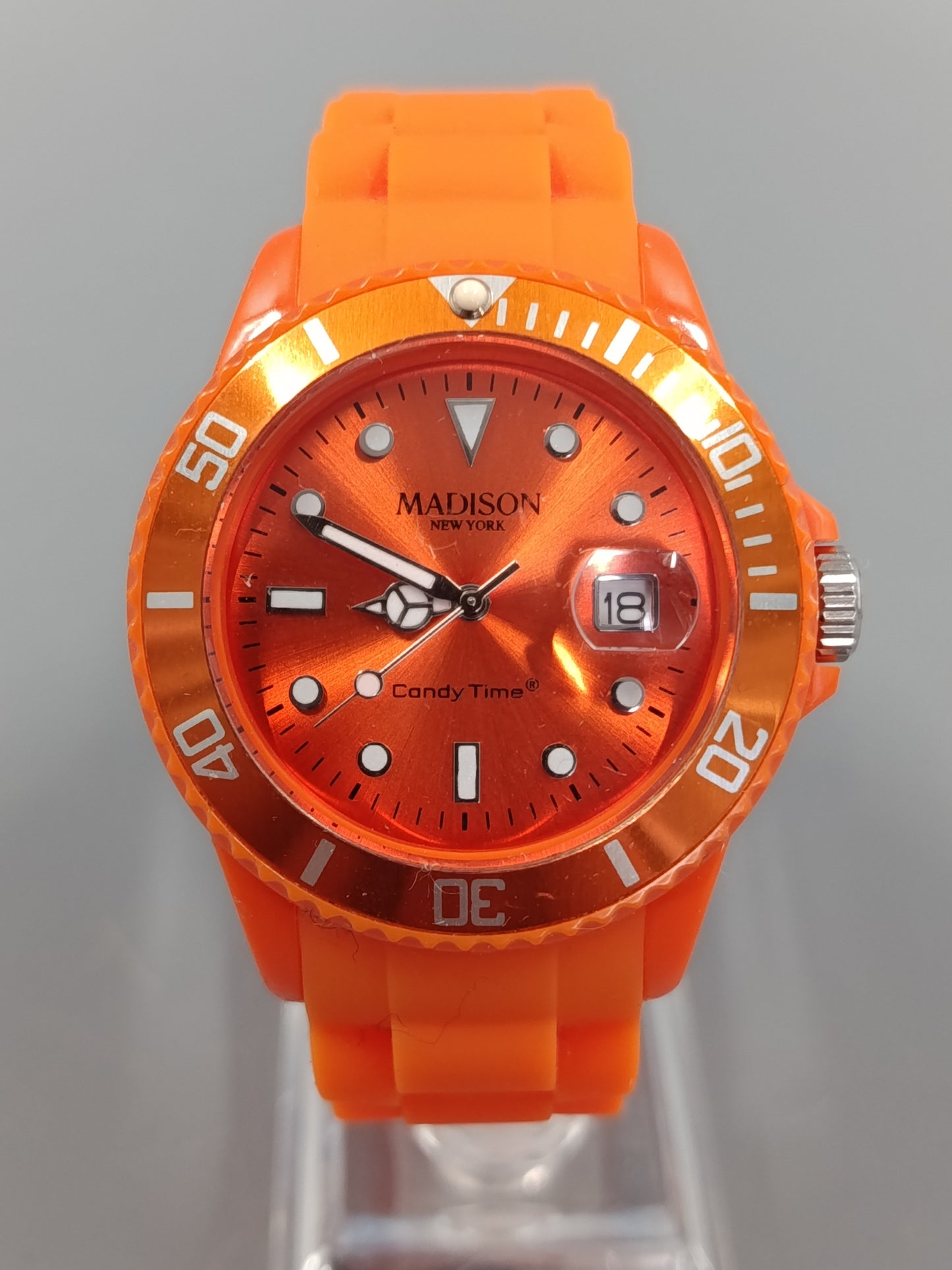 Knallige Madison New York Candy Time Herren Uhr