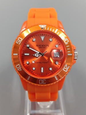 Knallige Madison New York Candy Time Herren Uhr