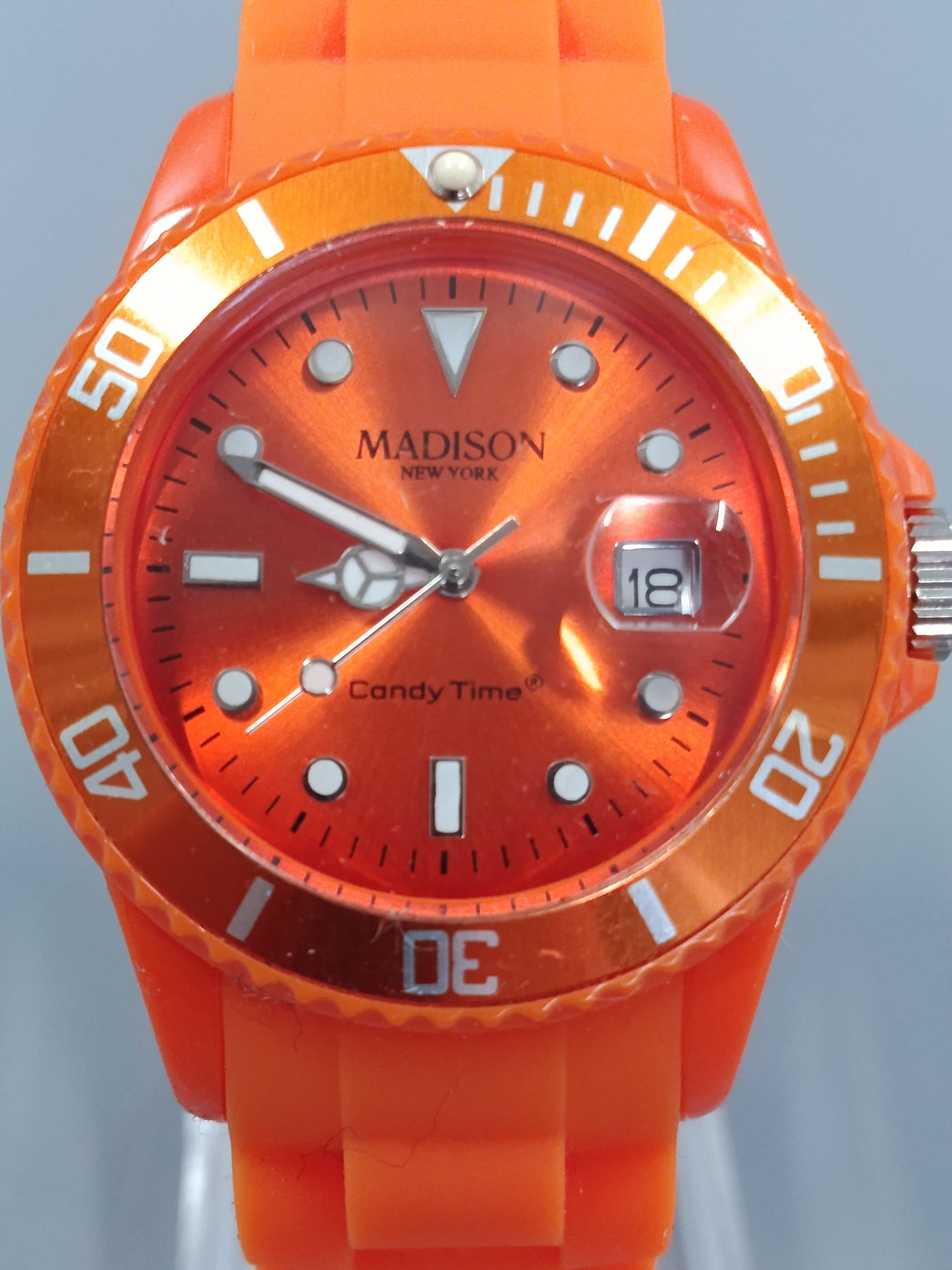 Knallige Madison New York Candy Time Herren Uhr