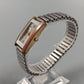Klassische Uhr  Rechteckiges Design mit Stretchband
