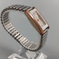 Klassische Uhr  Rechteckiges Design mit Stretchband