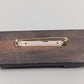 Handgeschnitzte Vintage Holz Brosche Kunstvolles Design
