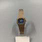 Edle Sato Damen Uhr Vintage mit blauem Zifferblatt
