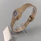 Edle Sato Damen Uhr Vintage mit blauem Zifferblatt