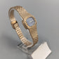 Edle Sato Damen Uhr Vintage mit blauem Zifferblatt