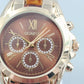 Elegante Damen Uhr Goldoptik Modisches Chronographen