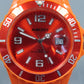 Ascot Herren Uhr Sportliches Design in hellem Orange