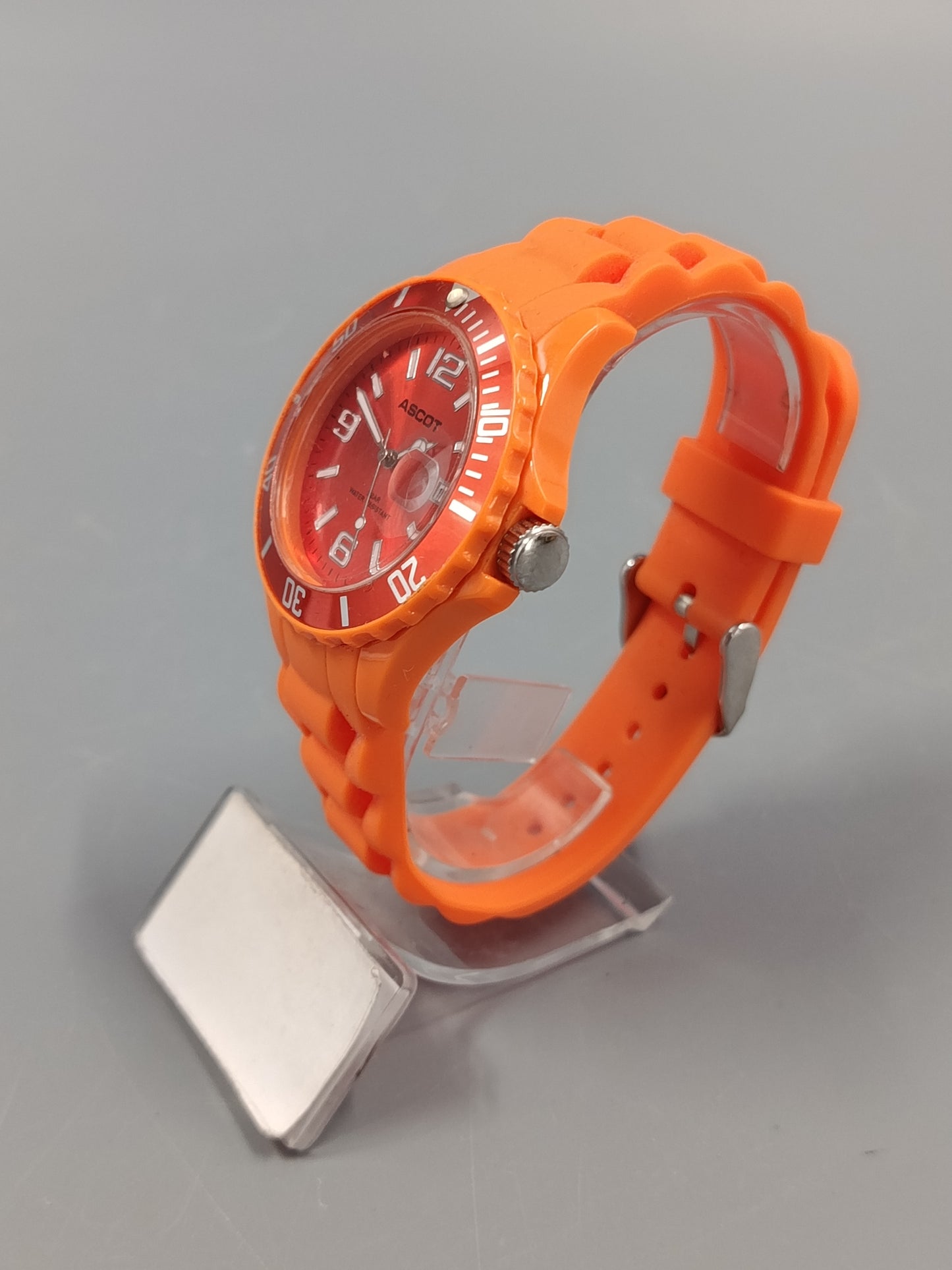 Ascot Herren Uhr Sportliches Design in hellem Orange