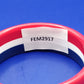 Stilvoller Bangle Armreif im Retro Look  Rot Weiß Blau