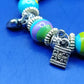 Buntes Damen Charm Armband Elastisches Design