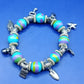 Buntes Damen Charm Armband Elastisches Design