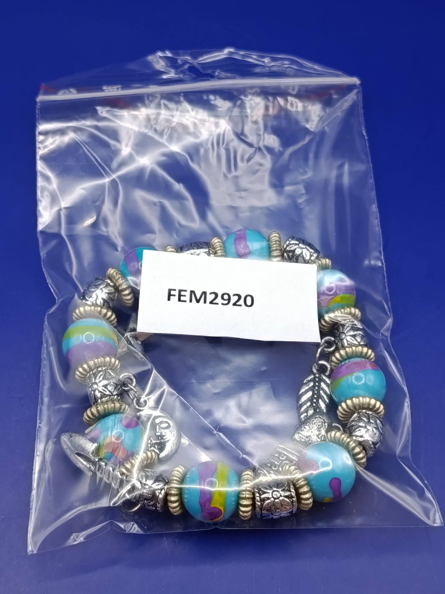 Buntes Damen Charm Armband Elastisches Design