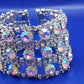 Funkelndes Strass Armband in Silber Optik