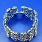 Funkelndes Strass Armband in Silber Optik