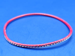 Schicker Damen Armreif in Rot mit Glitzer