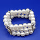 Elegantes Perlen Armband in Weiß Modern