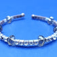 Eleganter Damen Armreif in Silber mit Strass