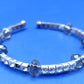 Eleganter Damen Armreif in Silber mit Strass