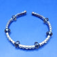 Eleganter Damen Armreif in Silber mit Strass