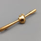 Vintage Brosche Goldfarbene Stabnadel