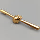 Vintage Brosche Goldfarbene Stabnadel