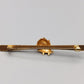 Vintage Brosche Goldfarbene Stabnadel