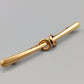 Elegante Vintage Brosche Goldfarbene Stabnadel