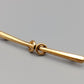 Elegante Vintage Brosche Goldfarbene Stabnadel