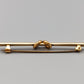 Elegante Vintage Brosche Goldfarbene Stabnadel