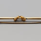 Elegante Vintage Brosche Goldfarbene Stabnadel