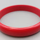 Klassischer Vintage Armreif  Schlichtes Design in Rot