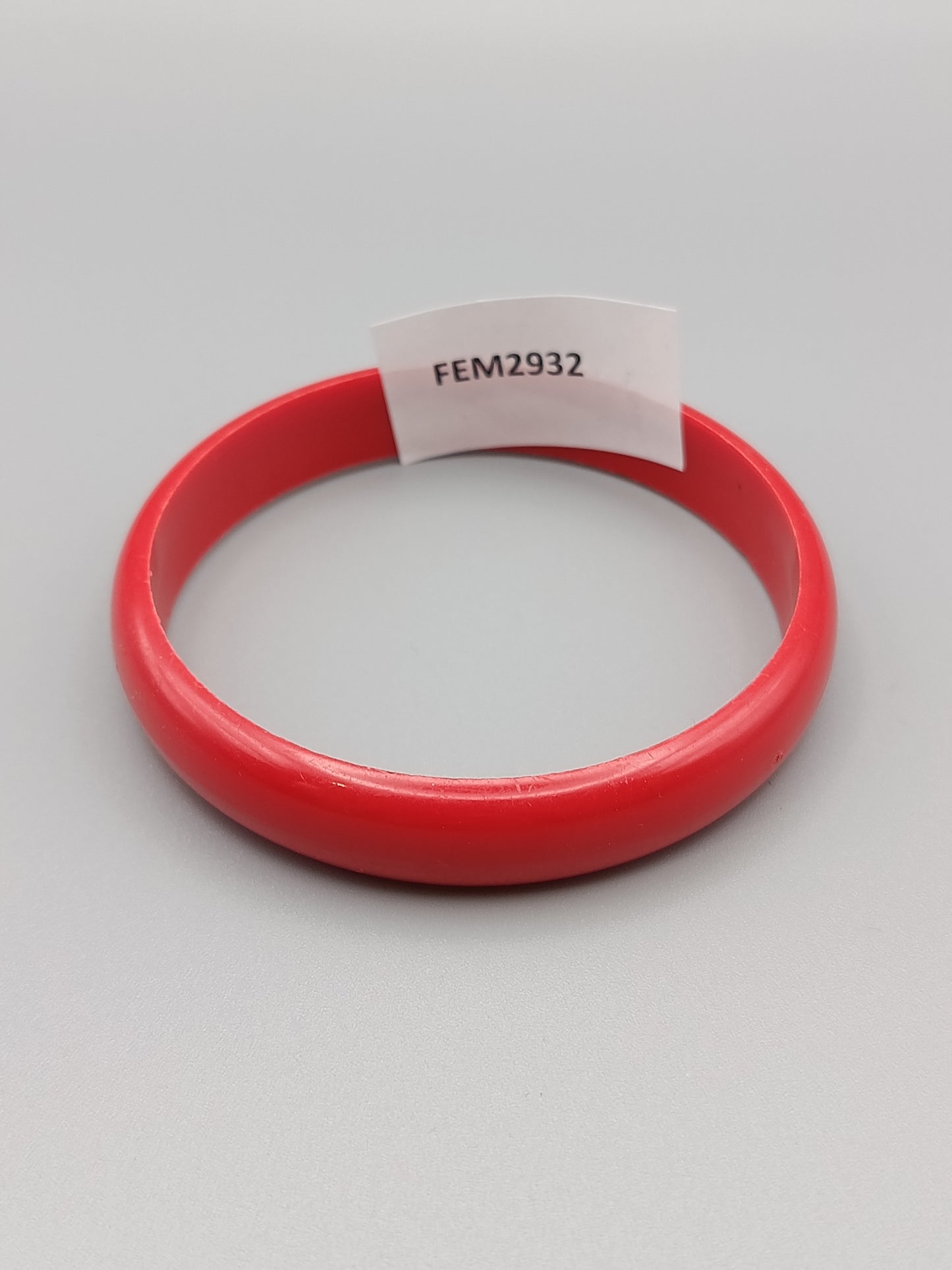 Klassischer Vintage Armreif  Schlichtes Design in Rot