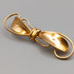 Vintage Brosche Goldfarbene Stabnadel mit Schleife