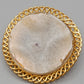 Klassische Vintage Brosche Goldfarbene Fassung