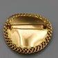 Klassische Vintage Brosche Goldfarbene Fassung