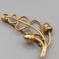Elegante Brosche in Goldoptik Stilvolles Eichenblatt