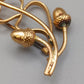 Elegante Brosche in Goldoptik Stilvolles Eichenblatt