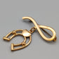 Elegante Vintage Brosche  Hufeisen Motiv Goldoptik