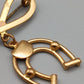 Elegante Vintage Brosche  Hufeisen Motiv Goldoptik