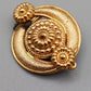 Edle Vintage Brosche in Goldoptik Blumen Design
