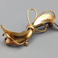 Elegante Vintage Brosche in Goldoptik Schleifen Design