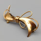 Elegante Vintage Brosche in Goldoptik Schleifen Design