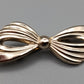 Elegante Schleifen Brosche in Goldoptik Vintage Stil