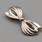 Elegante Schleifen Brosche in Goldoptik Vintage Stil