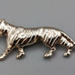 Elegante Tiger Brosche in Goldoptik Vintage