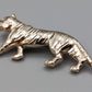 Elegante Tiger Brosche in Goldoptik Vintage