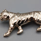 Elegante Tiger Brosche in Goldoptik Vintage