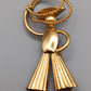 Gaucho Brosche in Goldoptik Vintage Accessoire