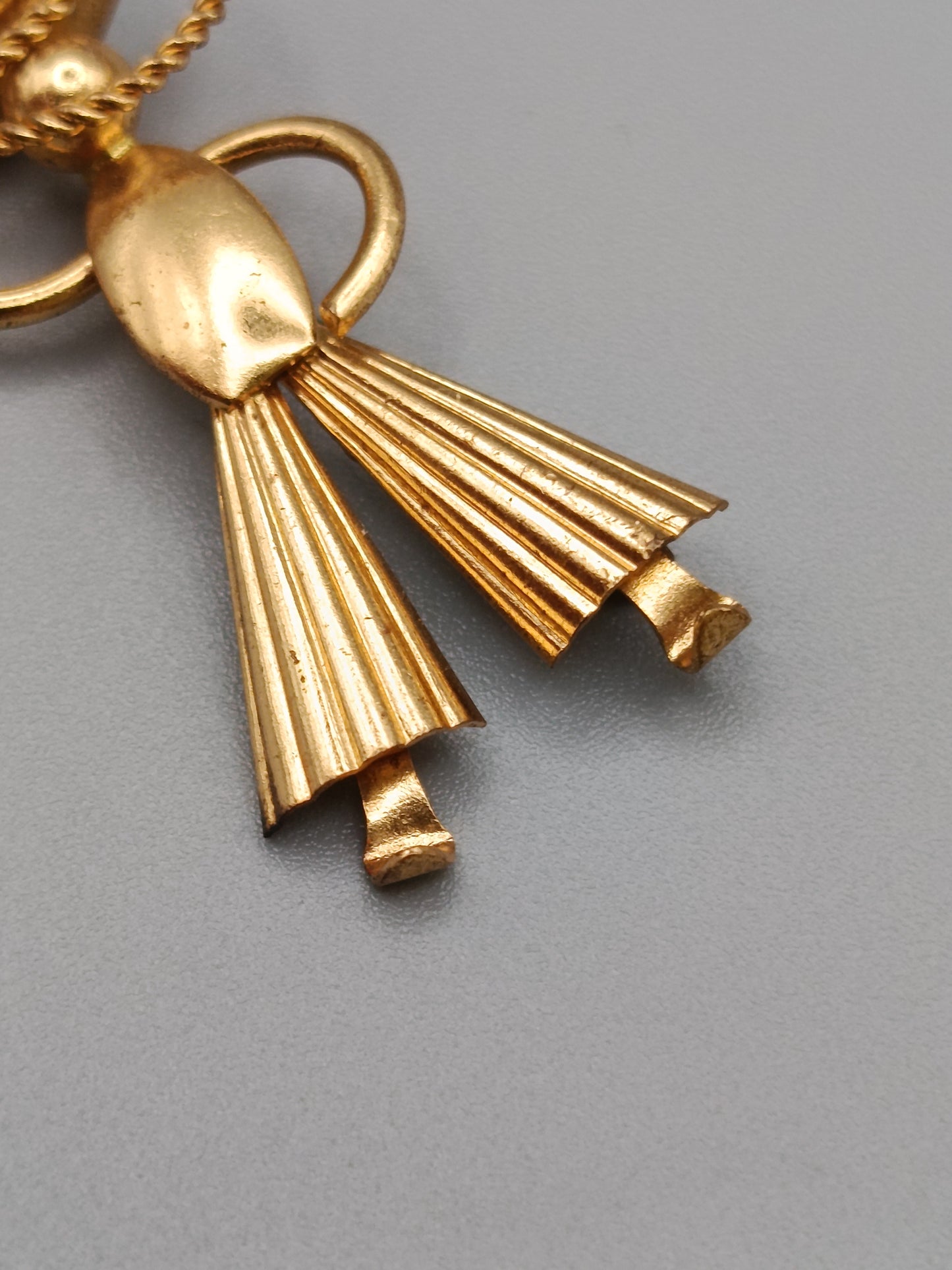 Gaucho Brosche in Goldoptik Vintage Accessoire